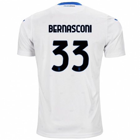 Kandiny Kinder Lorenzo Bernasconi #33 Weiß Auswärtstrikot Trikot 2024/25 T-Shirt