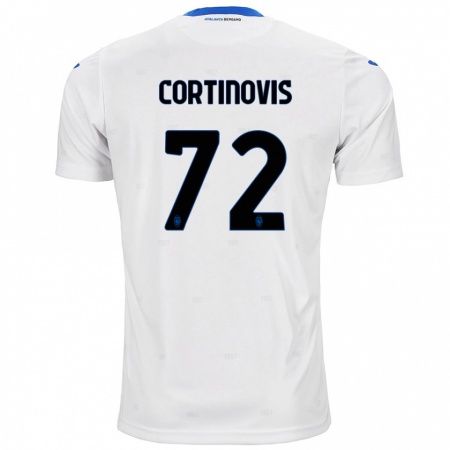 Kandiny Kinder Alessandro Cortinovis #72 Weiß Auswärtstrikot Trikot 2024/25 T-Shirt