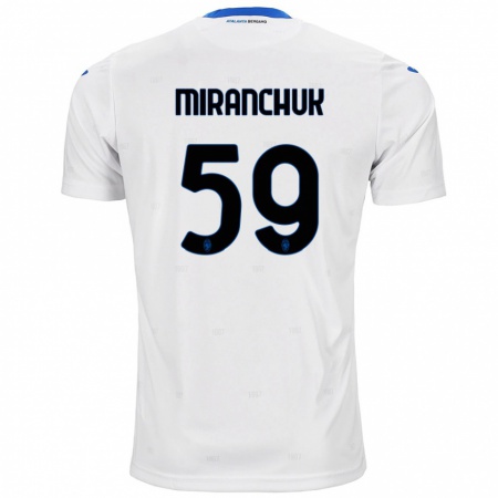 Kandiny Kinder Aleksey Miranchuk #59 Weiß Auswärtstrikot Trikot 2024/25 T-Shirt