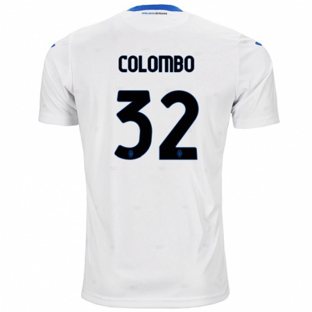 Kandiny Kinder Matteo Colombo #32 Weiß Auswärtstrikot Trikot 2024/25 T-Shirt