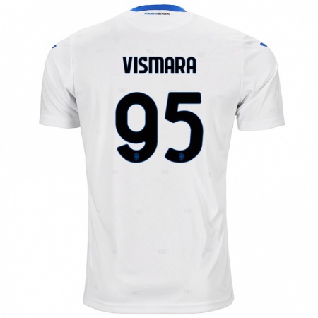 Kandiny Kinder Paolo Vismara #95 Weiß Auswärtstrikot Trikot 2024/25 T-Shirt