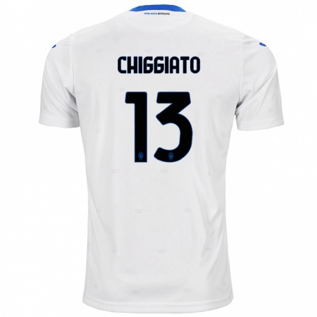 Kandiny Kinder Gabriele Chiggiato #13 Weiß Auswärtstrikot Trikot 2024/25 T-Shirt