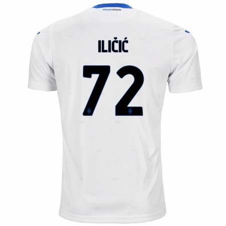 Kandiny Kinder Josip Ilicic #72 Weiß Auswärtstrikot Trikot 2024/25 T-Shirt