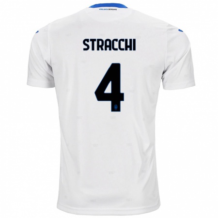 Kandiny Kinder Daniela Stracchi #4 Weiß Auswärtstrikot Trikot 2024/25 T-Shirt