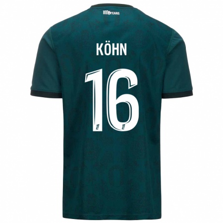 Kandiny Kinder Philipp Köhn #16 Dunkelgrün Auswärtstrikot Trikot 2024/25 T-Shirt