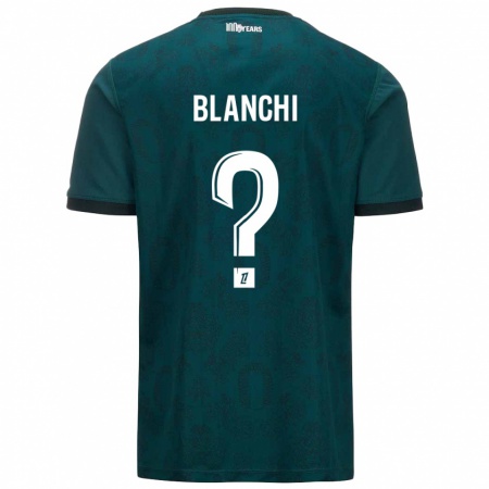 Kandiny Kinder Florian Blanchi #0 Dunkelgrün Auswärtstrikot Trikot 2024/25 T-Shirt