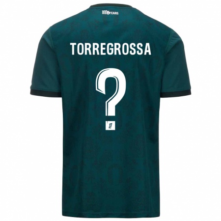 Kandiny Kinder Hugo Torregrossa #0 Dunkelgrün Auswärtstrikot Trikot 2024/25 T-Shirt