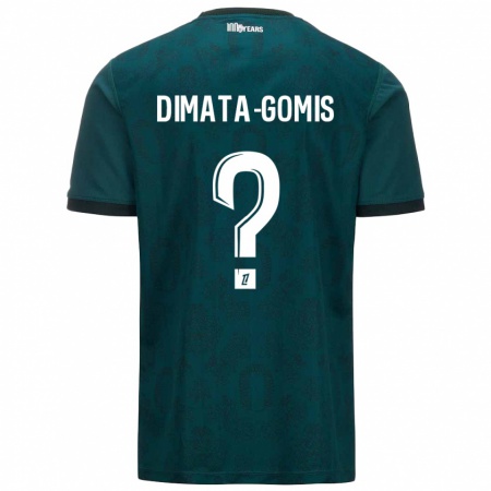 Kandiny Kinder Kamron Dimata-Gomis #0 Dunkelgrün Auswärtstrikot Trikot 2024/25 T-Shirt