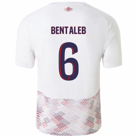 Kandiny Kinder Nabil Bentaleb #6 Weiß Königsblau Auswärtstrikot Trikot 2024/25 T-Shirt