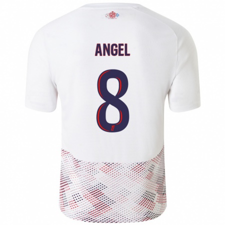 Kandiny Kinder Angel Gomes #8 Weiß Königsblau Auswärtstrikot Trikot 2024/25 T-Shirt