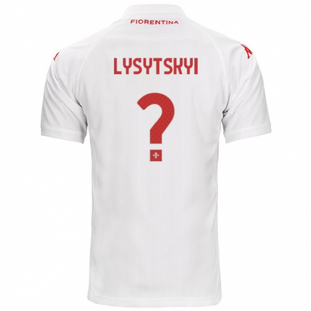 Kandiny Kinder Andriy Lysytskyi #0 Weiß Auswärtstrikot Trikot 2024/25 T-Shirt