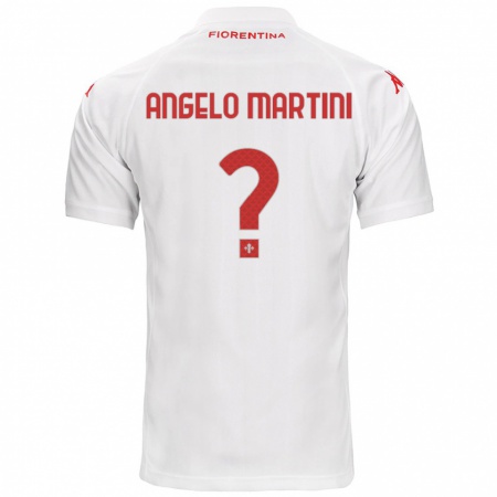 Kandiny Kinder Angelo Martini #0 Weiß Auswärtstrikot Trikot 2024/25 T-Shirt