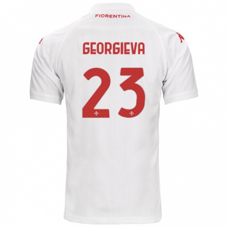 Kandiny Kinder Marina Georgieva #23 Weiß Auswärtstrikot Trikot 2024/25 T-Shirt