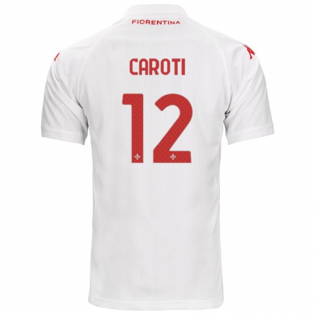 Kandiny Kinder Filippo Caroti #12 Weiß Auswärtstrikot Trikot 2024/25 T-Shirt