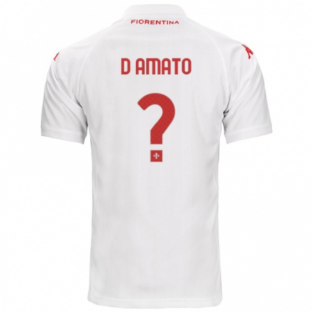 Kandiny Kinder Gabriele D'amato #0 Weiß Auswärtstrikot Trikot 2024/25 T-Shirt