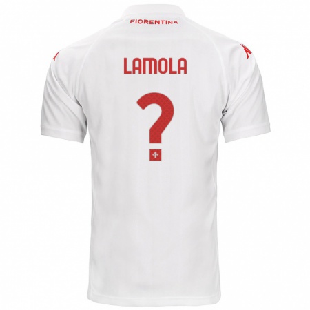 Kandiny Kinder Lorenzo Lamola #0 Weiß Auswärtstrikot Trikot 2024/25 T-Shirt