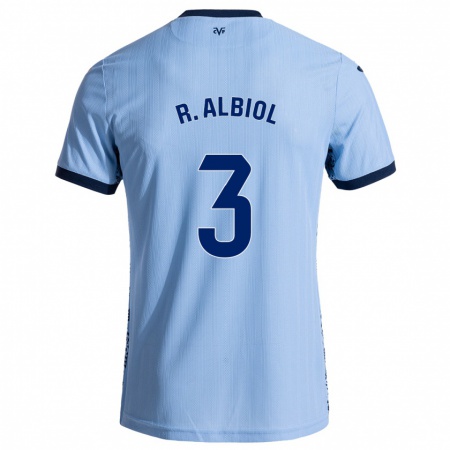 Kandiny Kinder Raúl Albiol #3 Himmelblau Auswärtstrikot Trikot 2024/25 T-Shirt