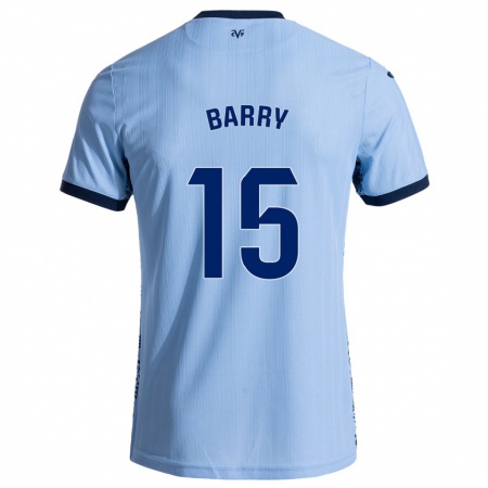 Kandiny Kinder Thierno Barry #15 Himmelblau Auswärtstrikot Trikot 2024/25 T-Shirt