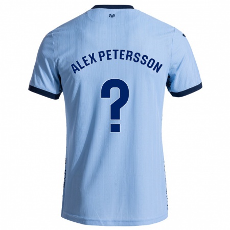 Kandiny Kinder Max Alex Petersson #0 Himmelblau Auswärtstrikot Trikot 2024/25 T-Shirt