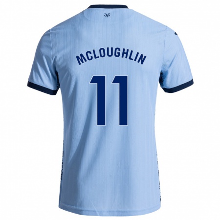 Kandiny Kinder Caden Mcloughlin #11 Himmelblau Auswärtstrikot Trikot 2024/25 T-Shirt