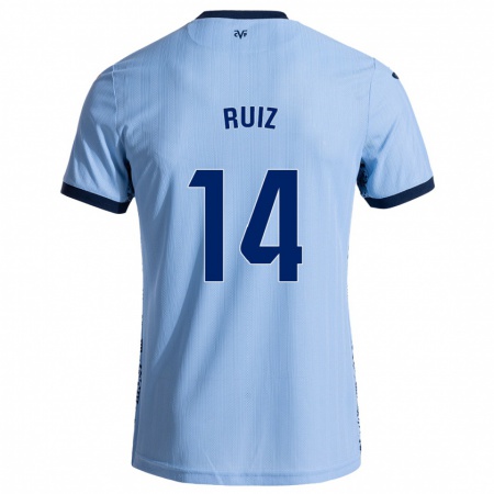 Kandiny Kinder Adri Ruiz #14 Himmelblau Auswärtstrikot Trikot 2024/25 T-Shirt