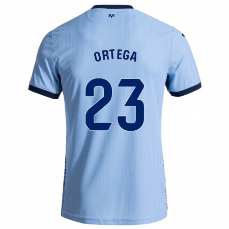 Kandiny Kinder Jordi Ortega #23 Himmelblau Auswärtstrikot Trikot 2024/25 T-Shirt