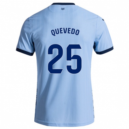 Kandiny Kinder Alex Quevedo #25 Himmelblau Auswärtstrikot Trikot 2024/25 T-Shirt