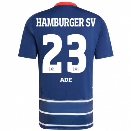 Kandiny Kinder Jeremy Ade #23 Dunkelblau Auswärtstrikot Trikot 2024/25 T-Shirt