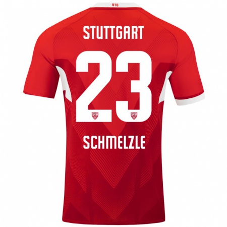 Kandiny Kinder Marlen Schmelzle #23 Rot Weiß Auswärtstrikot Trikot 2024/25 T-Shirt