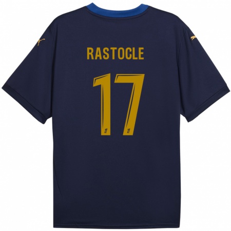 Kandiny Kinder Jade Rastocle #17 Marineblau Gold Auswärtstrikot Trikot 2024/25 T-Shirt