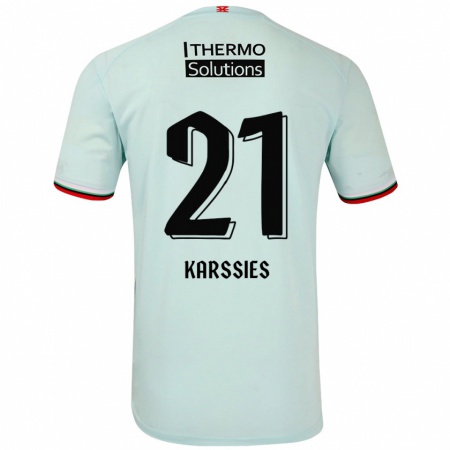 Kandiny Kinder Sam Karssies #21 Hellgrün Auswärtstrikot Trikot 2024/25 T-Shirt