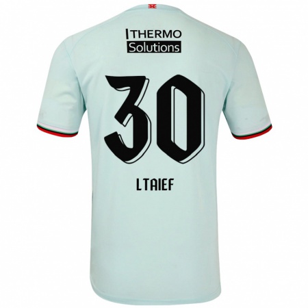 Kandiny Kinder Sayfallah Ltaief #30 Hellgrün Auswärtstrikot Trikot 2024/25 T-Shirt