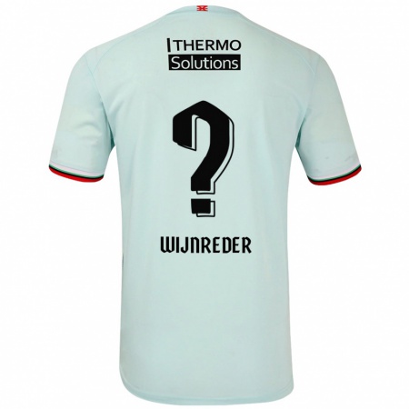 Kandiny Kinder Jeppe Wijnreder #0 Hellgrün Auswärtstrikot Trikot 2024/25 T-Shirt