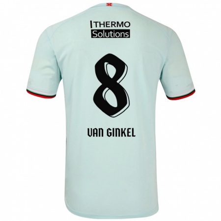 Kandiny Kinder Danique Van Ginkel #8 Hellgrün Auswärtstrikot Trikot 2024/25 T-Shirt