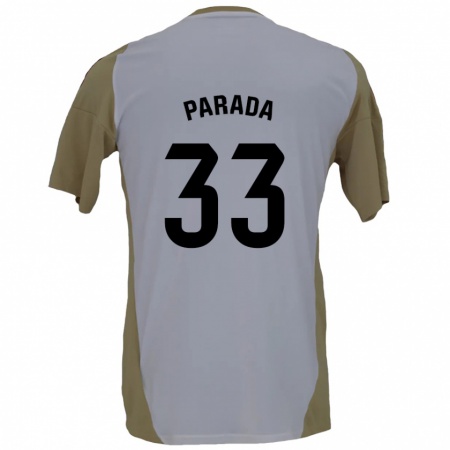 Kandiny Kinder Victor Parada #33 Braunweiß Auswärtstrikot Trikot 2024/25 T-Shirt