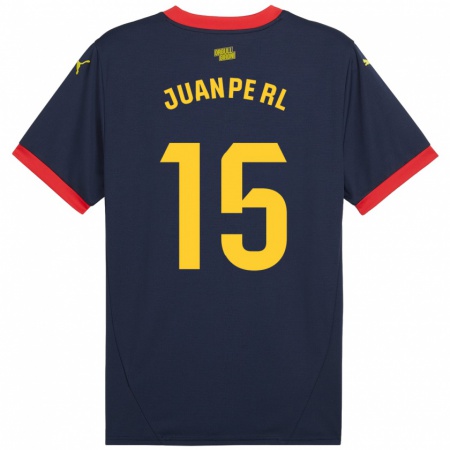 Kandiny Kinder Juanpe #15 Marinerot Auswärtstrikot Trikot 2024/25 T-Shirt