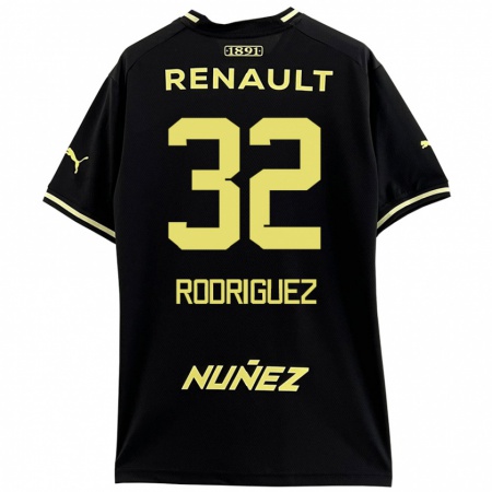 Kandiny Kinder Randall Rodríguez #32 Schwarz Gelb Auswärtstrikot Trikot 2024/25 T-Shirt