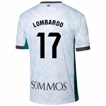 Kandiny Kinder Enzo Lombardo #17 Weiß Grün Auswärtstrikot Trikot 2024/25 T-Shirt