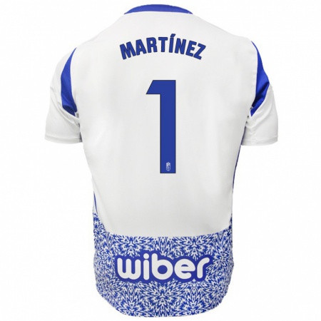 Kandiny Kinder Marc Martínez #1 Weiß Blau Auswärtstrikot Trikot 2024/25 T-Shirt