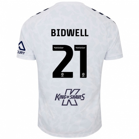 Kandiny Kinder Jake Bidwell #21 Weiß Auswärtstrikot Trikot 2024/25 T-Shirt