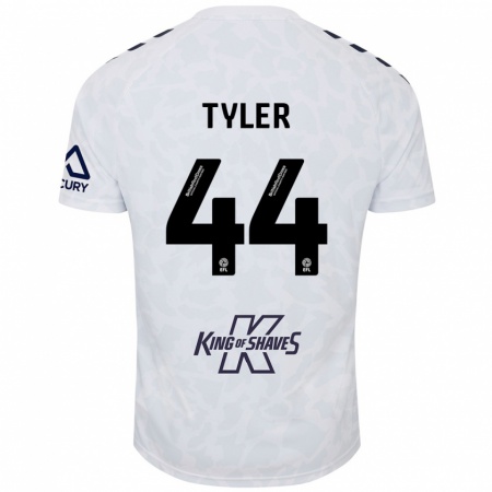 Kandiny Kinder Cian Tyler #44 Weiß Auswärtstrikot Trikot 2024/25 T-Shirt