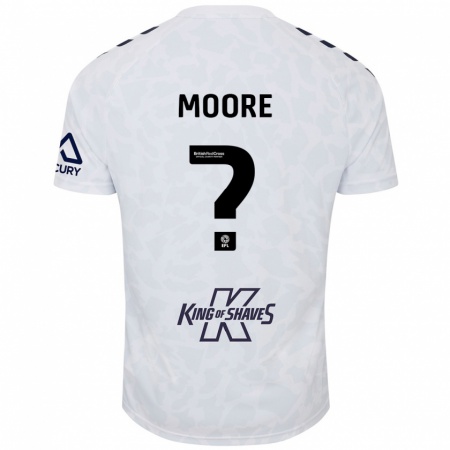 Kandiny Kinder Isaac Moore #0 Weiß Auswärtstrikot Trikot 2024/25 T-Shirt