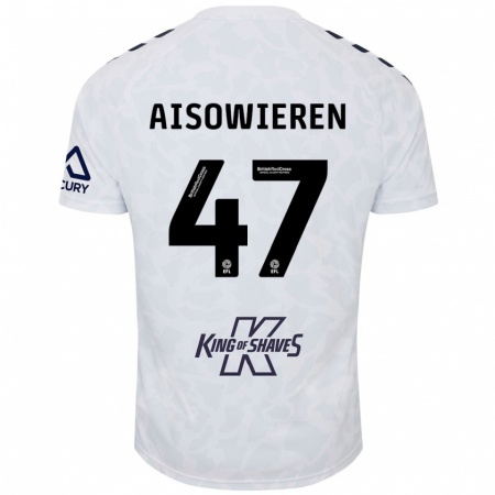 Kandiny Kinder Evan Eghosa Aisowieren #47 Weiß Auswärtstrikot Trikot 2024/25 T-Shirt