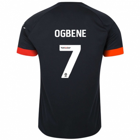 Kandiny Kinder Chiedozie Ogbene #7 Schwarz Orange Auswärtstrikot Trikot 2024/25 T-Shirt