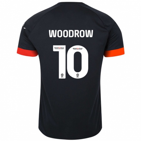 Kandiny Kinder Cauley Woodrow #10 Schwarz Orange Auswärtstrikot Trikot 2024/25 T-Shirt