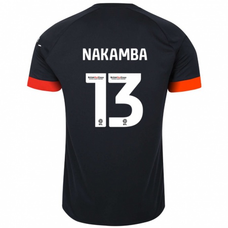 Kandiny Kinder Marvelous Nakamba #13 Schwarz Orange Auswärtstrikot Trikot 2024/25 T-Shirt