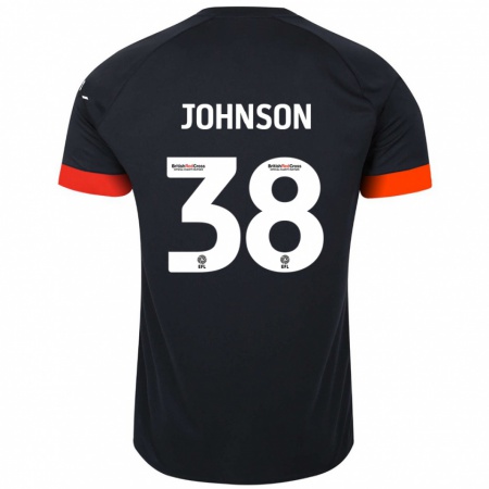 Kandiny Kinder Joe Johnson #38 Schwarz Orange Auswärtstrikot Trikot 2024/25 T-Shirt