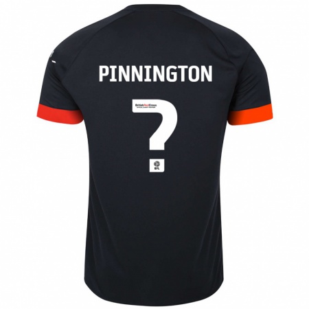 Kandiny Kinder Jacob Pinnington #0 Schwarz Orange Auswärtstrikot Trikot 2024/25 T-Shirt