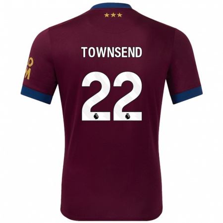 Kandiny Kinder Conor Townsend #22 Braun Auswärtstrikot Trikot 2024/25 T-Shirt