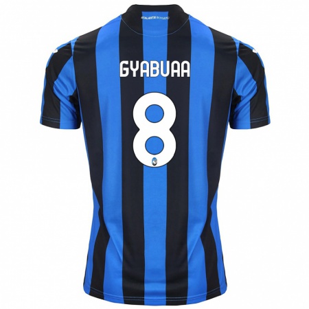 Kandiny Herren Emmanuel Gyabuaa #8 Blau Schwarz Heimtrikot Trikot 2024/25 T-Shirt